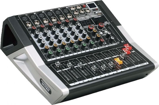 AXD Sound TE600 170Watt Αυτοενισχυόμενος Αναλογικός Μίκτης 16 Καναλιών & Bluetooth
