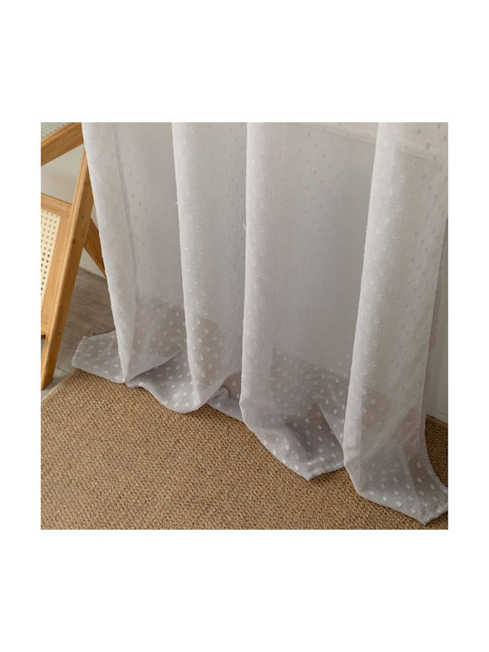 Whitegg Curtain with Grommet K0142-3 Gray 140x285cm