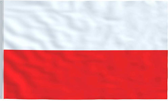 Flag of Poland Polyester with a stake