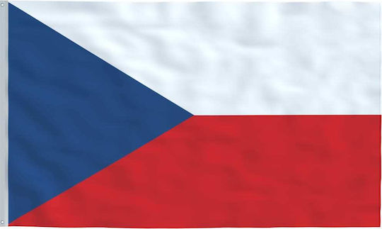 Flagge von Tschechien Polyester mit einem Einsatz 6,23 m. aus Aluminium