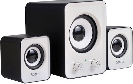 Spacer SPB-807 Difuzoare de Calculator 2.1 cu Putere 8W în Negru Culoare