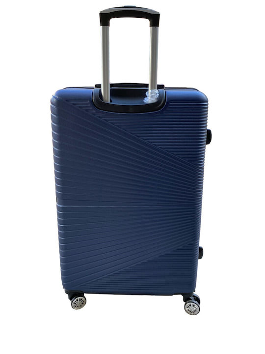 Ormi Al-new Medium Travel Suitcase Hard Blue with 4 Wheels Height 65cm ESH-1000