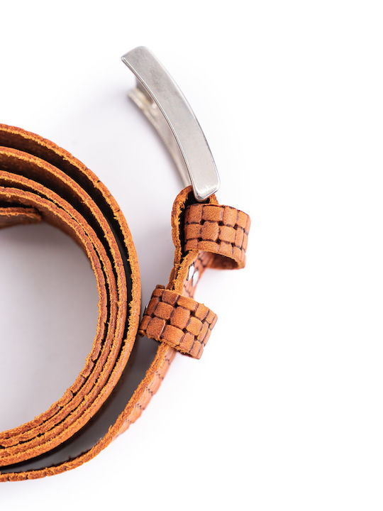 Herren Gürtel Leder Tabac Braun
