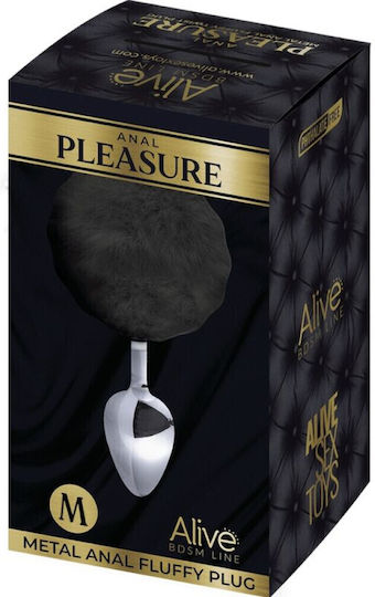 Alive Pleasure Анална тапа Medium Черна