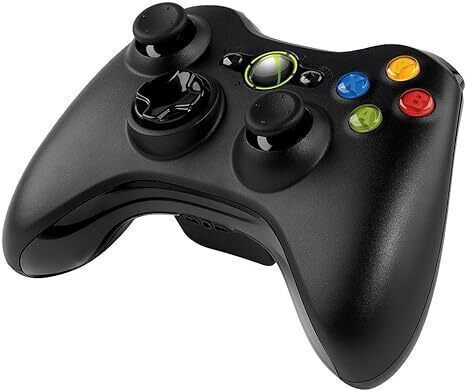 360-2.4G Negru Wireless Gamepad Pentru PC / Xbox 360 Negru