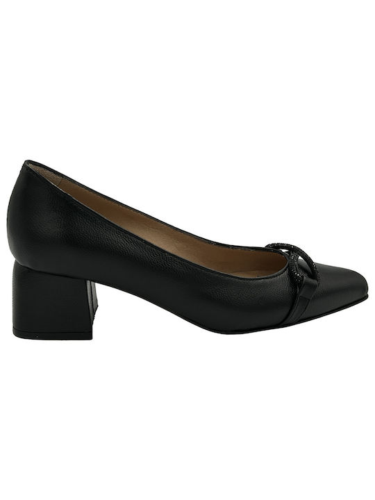 Markisia Leder Pumps Schwarz