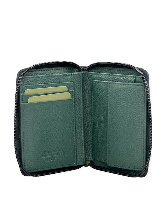 Neptune Leder Herrenbrieftasche mit RFID Schwarz / Grün