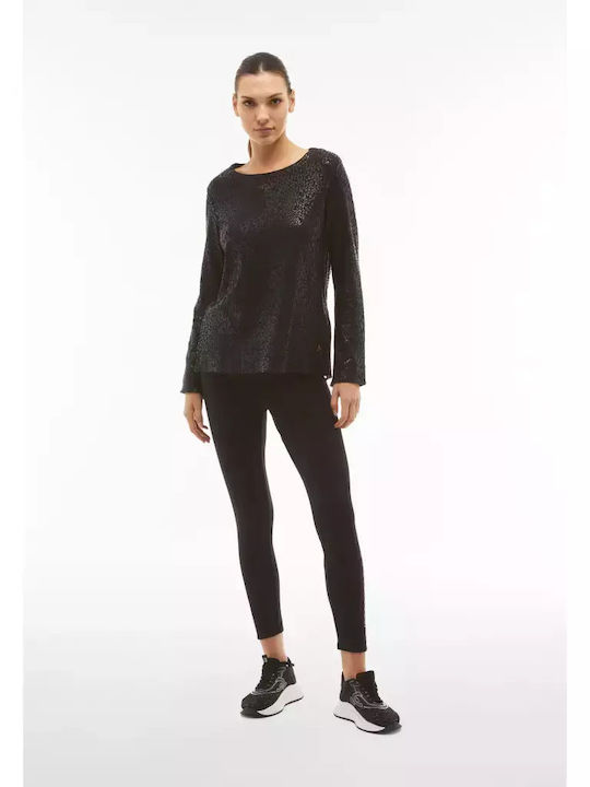 Bluza Damă Mânecă Lungă Animal Print Multicolor