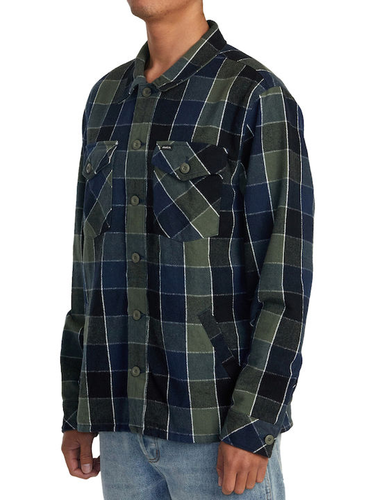 Long-sleeved Flannel Shirt OLV/OLIVE