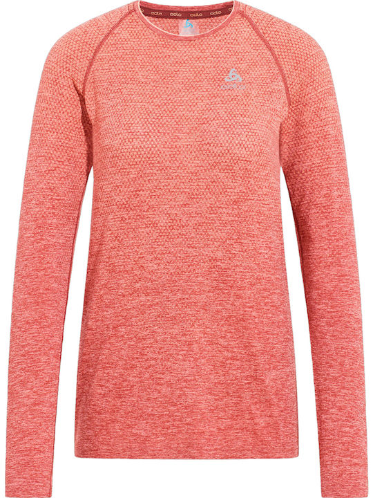 Running Seamless Γυναικεία Μπλούζα Μακρυμάνικη Cinnabar melange
