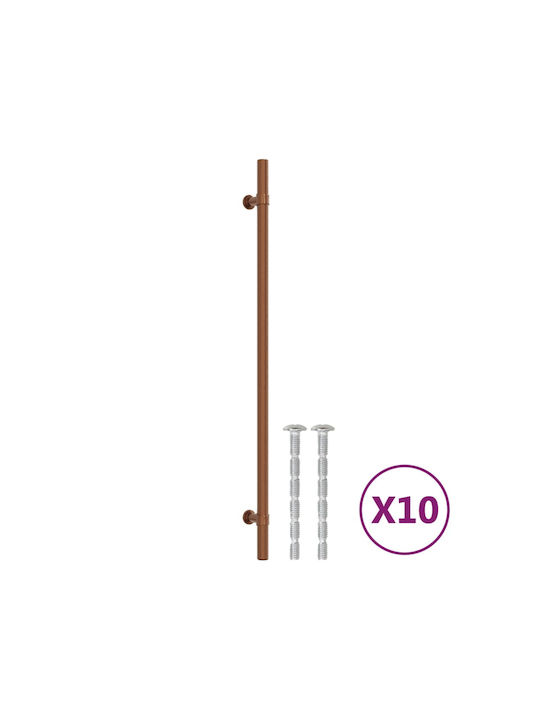 vidaXL Antique Handle Furniture made of Metallic Bronze with Center Distance 320mm 3203717 10pcs