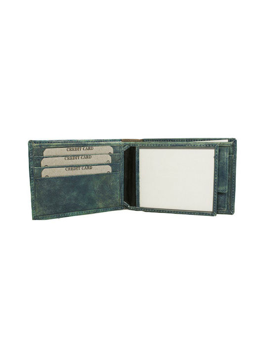 Cozy Men's Leather Wallet Green