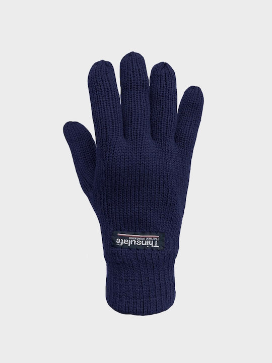 Joluvi Marineblau Gestrickt Handschuhe