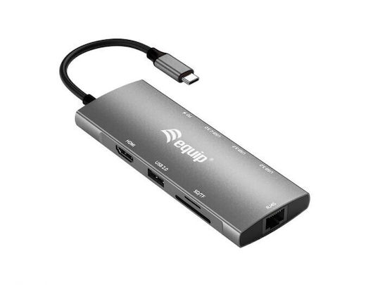 Equip USB-C Docking Station mit HDMI 4K PD Ethernet Gray (133490)