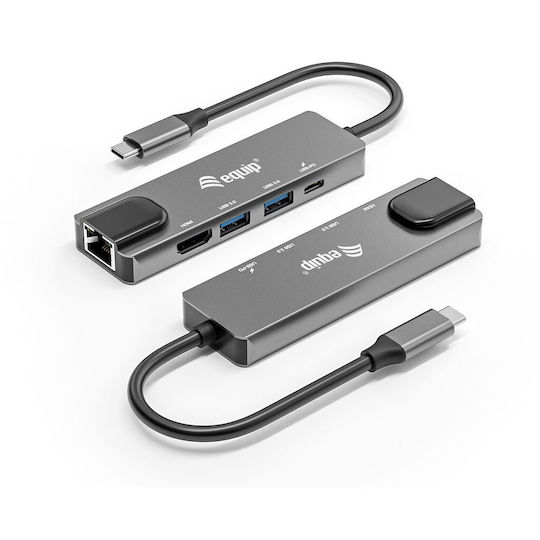 Equip USB-C Docking Station mit HDMI 4K PD Ethernet Gray (133489)