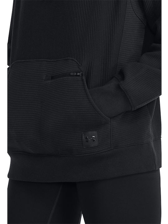 Damen Sweatshirt Kapuzen Black