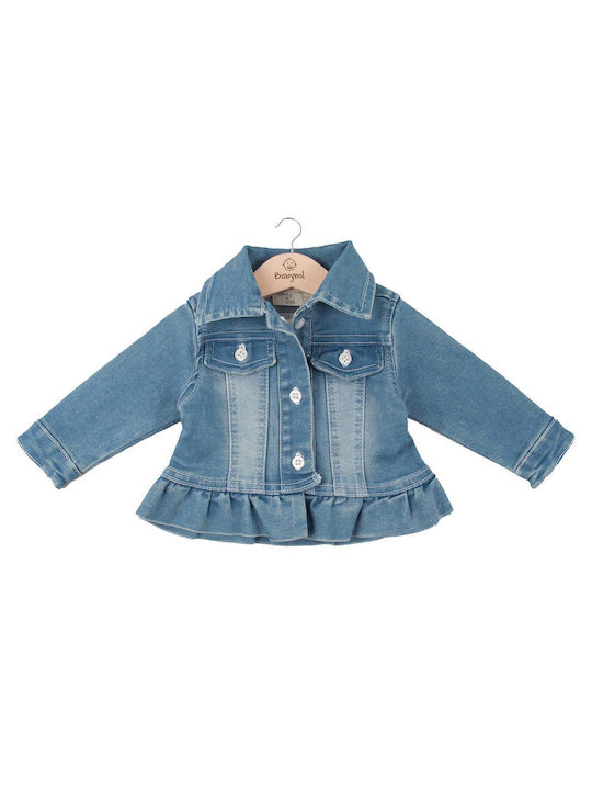 Babybol Kids Denim Jacket Short Blue