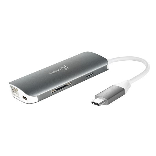 J5 Create USB-C Docking Station mit HDMI 4K PD Ethernet Gray (JCD383-N)