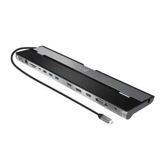 J5 Create USB-C Docking Station mit HDMI/DisplayPort 4K PD Ethernet Schwarz (JCD543-N)
