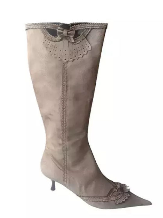 To Be Yourself Damenstiefel Beige