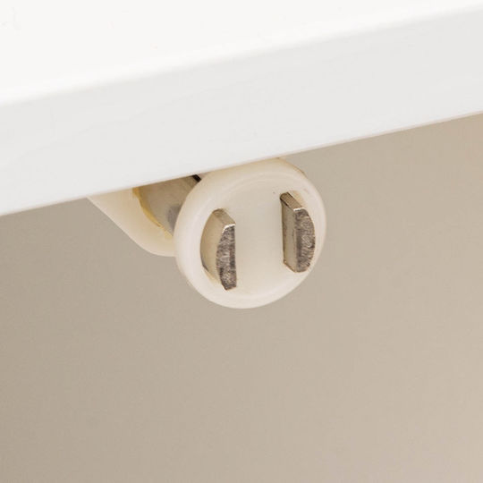 Atmosphera Bathroom Cabinet L33xW33xH80cm Natureo-White