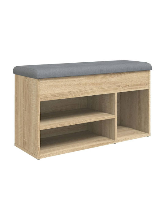 Hallway Furniture with Shoe Rack and Bench Oaks 82x32x45.5cm