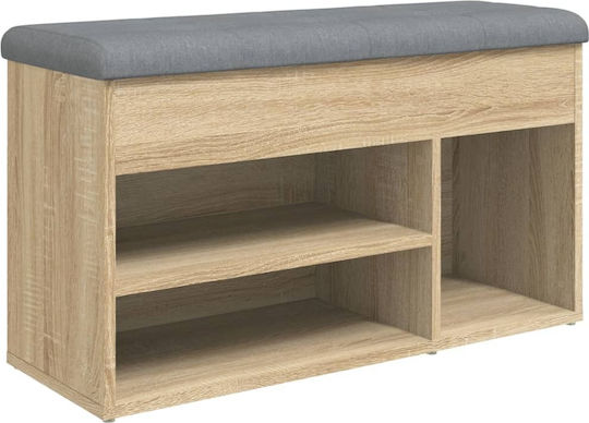 Entry Furniture with Shoe Rack & Bench Oaks 82x32x45.5cm