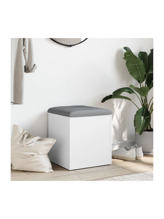 Mobilier de Intrare cu Dulap pentru Pantofi & Bancă Alb 42x42x45cm