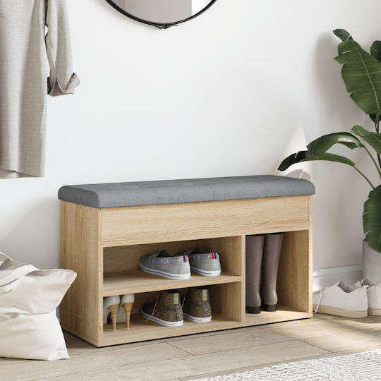 Entry Furniture with Shoe Rack & Bench Oaks 82x32x45.5cm