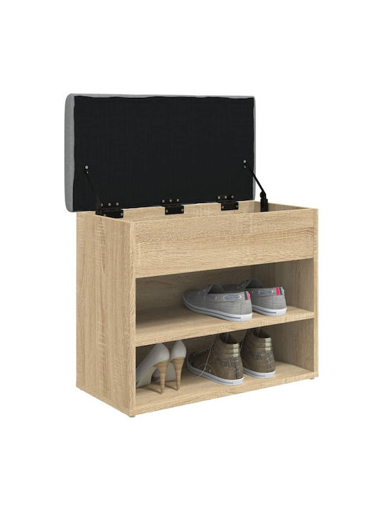 Entry Furniture with Shoe Rack & Bench Oaks 62x32x50cm