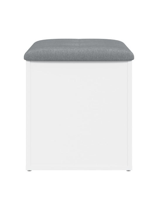 Mobilier de Intrare cu Dulap pentru Pantofi & Bancă Alb 42x42x45cm