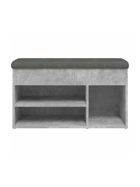 Entry Furniture with Shoe Rack & Bench Gray 82x32x45.5cm