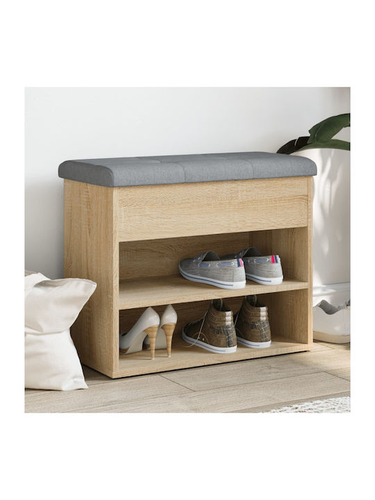 Entry Furniture with Shoe Rack & Bench Oaks 62x32x50cm