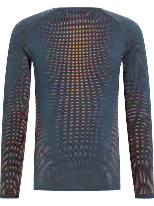 Long Sleeve Athletic Blouse ''India Ink''