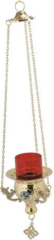 IconsGR Church Hanging Oil Lamp Metallic Bronze 9544Β