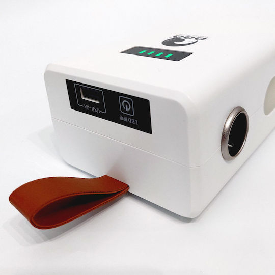 SCK Lithium Battery 12ah With Output Ports 12v And Usb in White Color