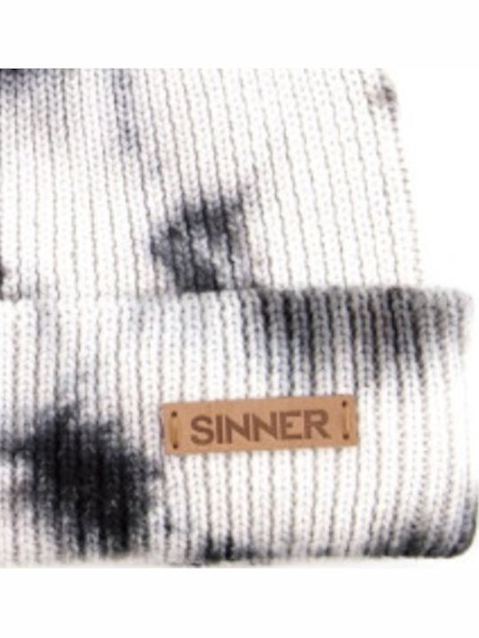 Beanie Unisex Σκούφος Πλεκτός σε Λευκό χρώμα