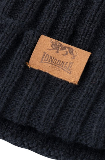 Deazley Beanie Unisex Σκούφος Πλεκτός σε Μαύρο χρώμα