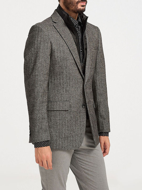 Rook Men's Winter Suit Jacket Grey