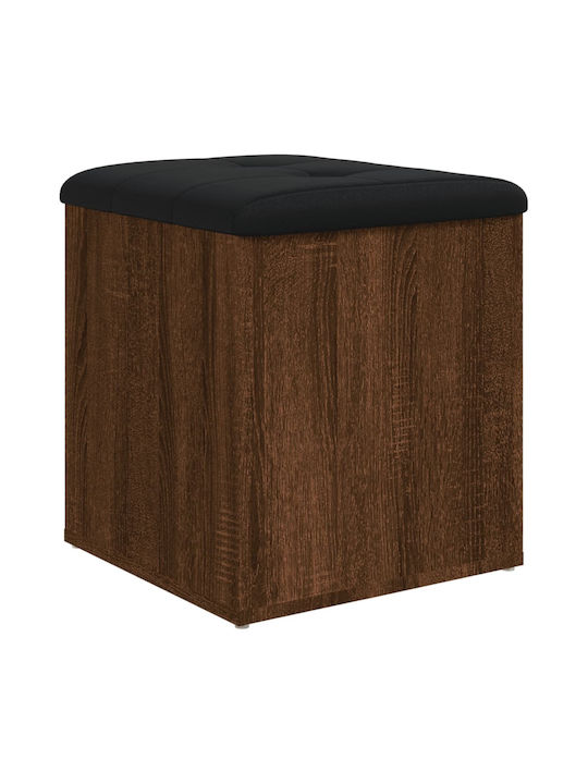 Stool For Living Room With Storage Space Wooden Coffee 42x42x45cm