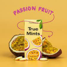 True Gum Candies with Flavor Passion Fruit No Added Sugar 1pcs 13gr