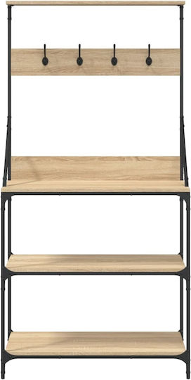 vidaXL Sonoma Ραφιέρα Κουζίνας Μεταλλική Μπλε 84x40.5x170cm