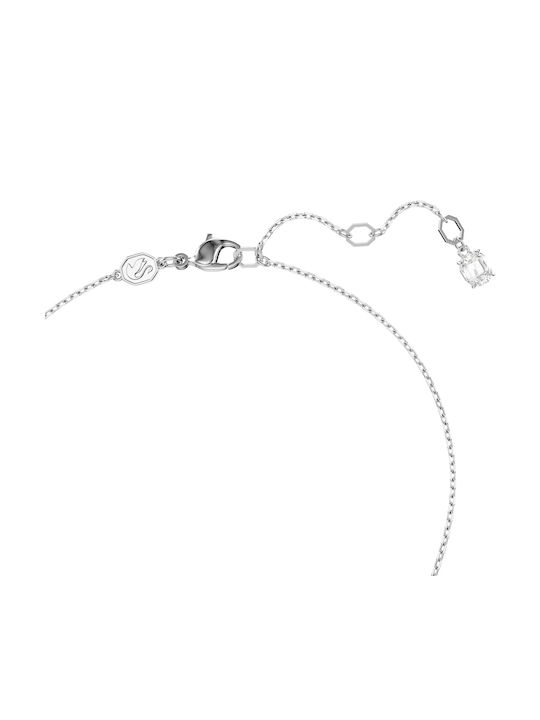 Swarovski Hyperbola Necklace With Heart Design With Blue Personalization