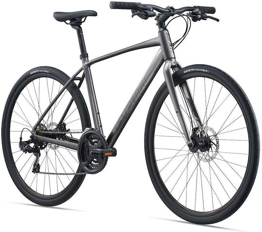 Giant Escape Disc 28" 2022 Schwarz Fahrrad Stadt mit Gängen und Mechanische Scheibenbremsen