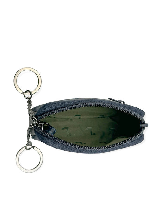 7.Dots Κλειδοθήκη Δερμάτινη Navy / Grey