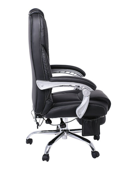 Cf8550 Scaun De Birou De Director Masaj Cu Înclinare Negru