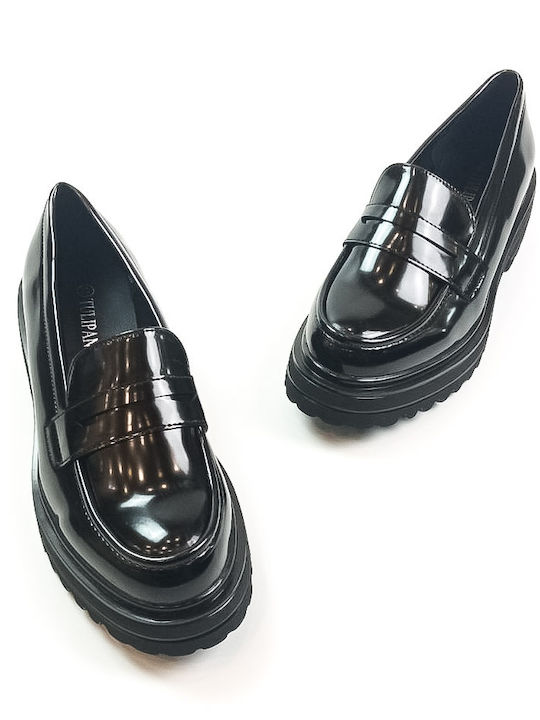 Tulipano Women's Loafers in Black Color