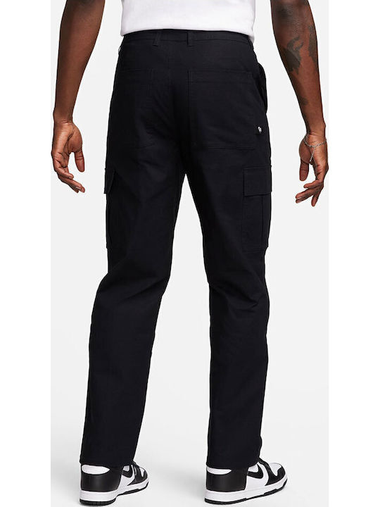 Trousers Cargo Elastic in Loose Fit Black