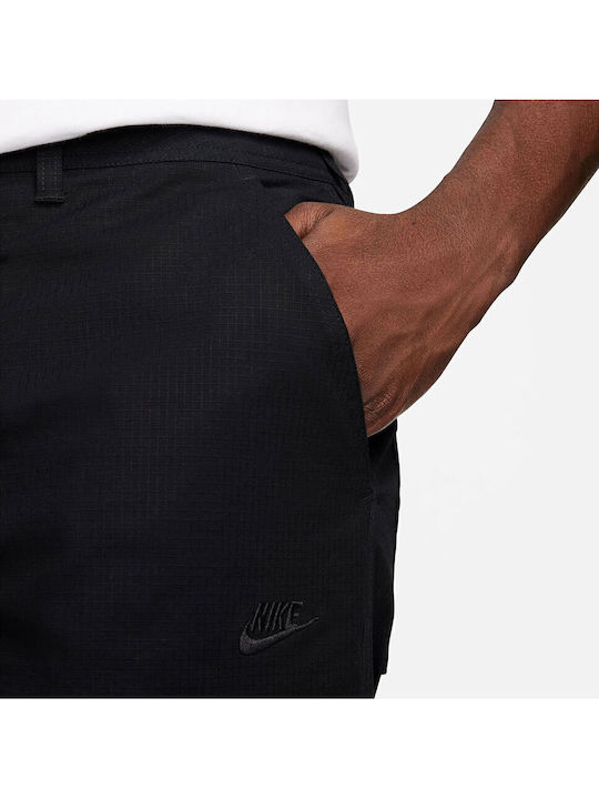 Trousers Cargo Elastic in Loose Fit Black