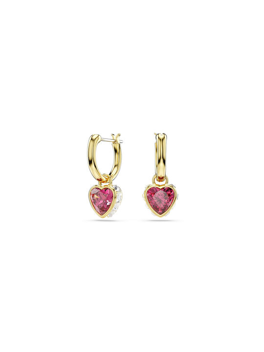 Swarovski Chroma Earrings Gold Plated with Stones